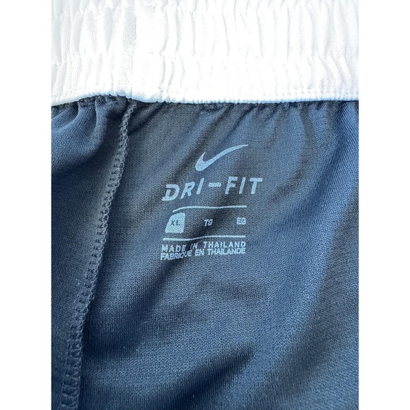 Nike Shorts Mens XL Black White Dri-FIT Big Logo Mesh Basketball Athletic Gym - Picture 3 of 7